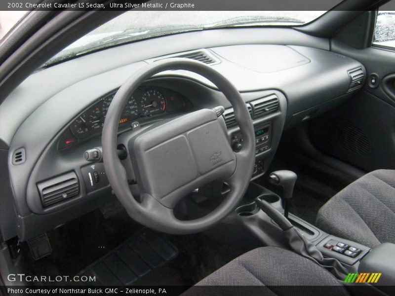 Ultra Silver Metallic / Graphite 2002 Chevrolet Cavalier LS Sedan