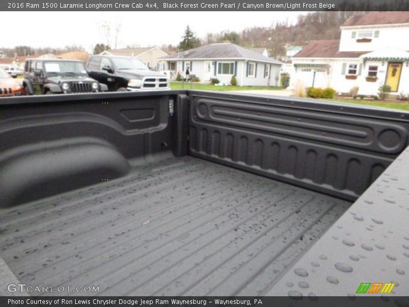 Black Forest Green Pearl / Canyon Brown/Light Frost Beige 2016 Ram 1500 Laramie Longhorn Crew Cab 4x4