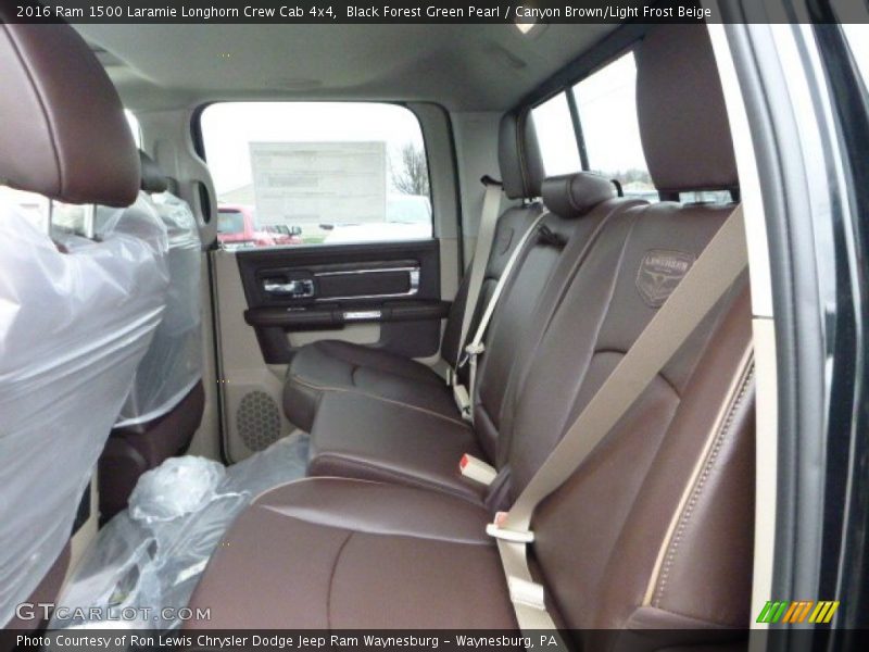 Black Forest Green Pearl / Canyon Brown/Light Frost Beige 2016 Ram 1500 Laramie Longhorn Crew Cab 4x4