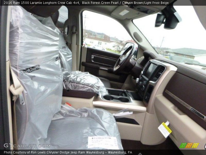 Black Forest Green Pearl / Canyon Brown/Light Frost Beige 2016 Ram 1500 Laramie Longhorn Crew Cab 4x4