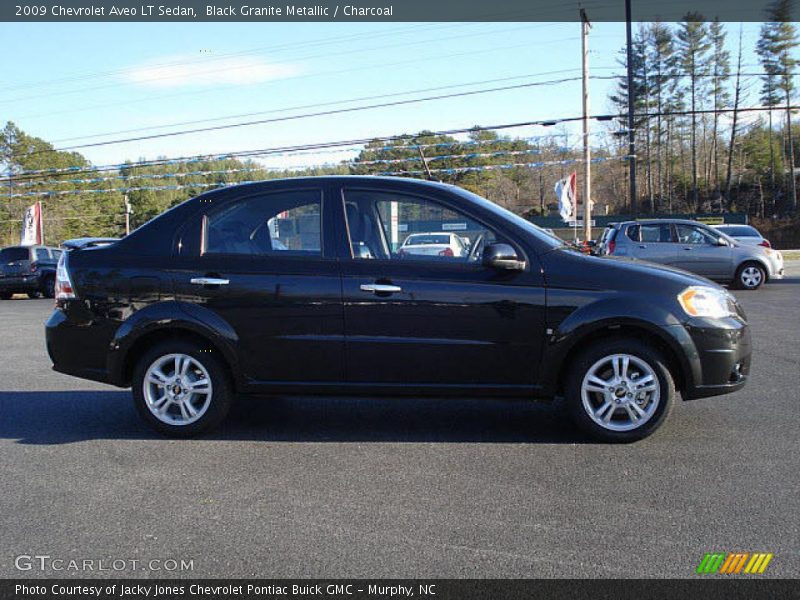 Black Granite Metallic / Charcoal 2009 Chevrolet Aveo LT Sedan
