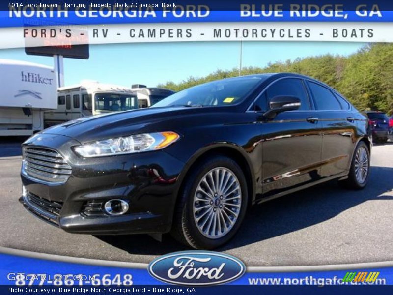 Tuxedo Black / Charcoal Black 2014 Ford Fusion Titanium
