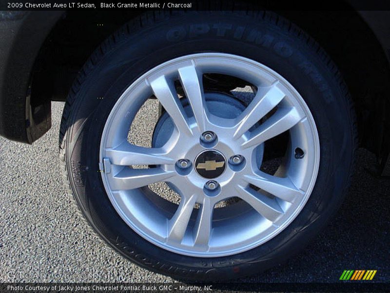 Black Granite Metallic / Charcoal 2009 Chevrolet Aveo LT Sedan