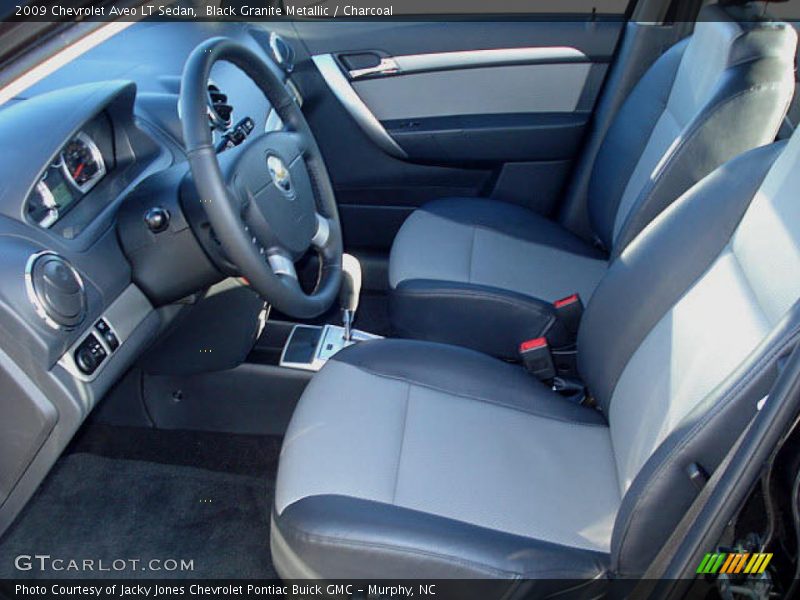Black Granite Metallic / Charcoal 2009 Chevrolet Aveo LT Sedan