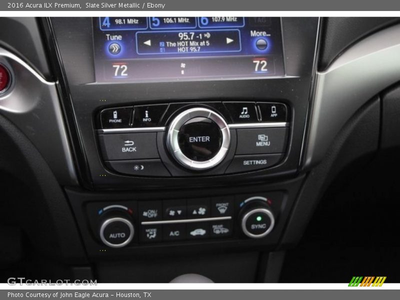 Slate Silver Metallic / Ebony 2016 Acura ILX Premium