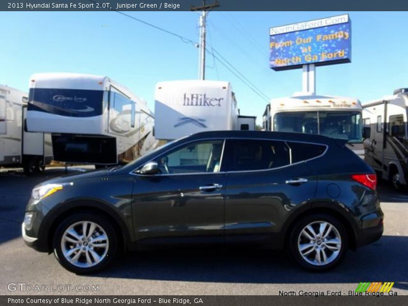 Juniper Green / Beige 2013 Hyundai Santa Fe Sport 2.0T