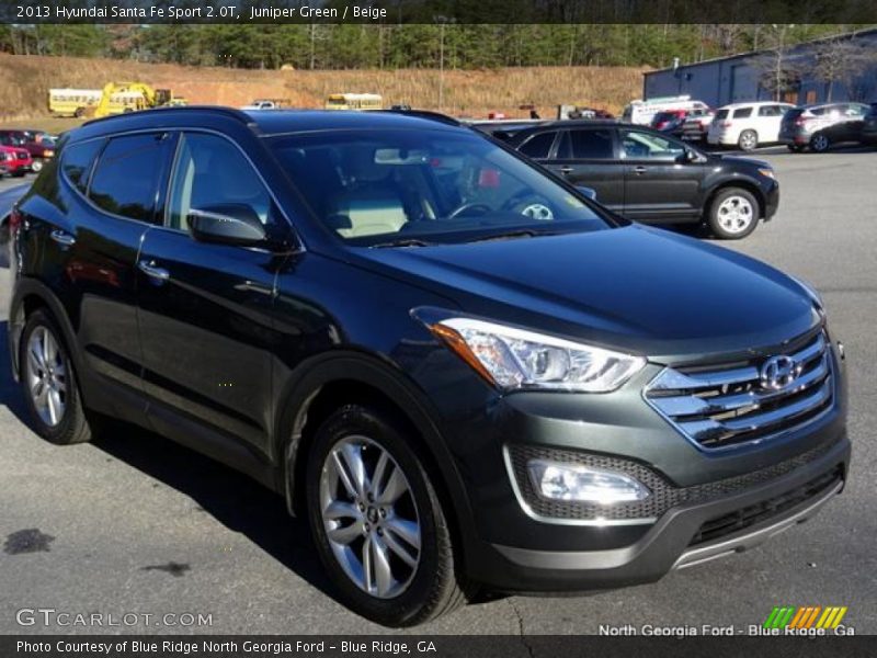 Juniper Green / Beige 2013 Hyundai Santa Fe Sport 2.0T