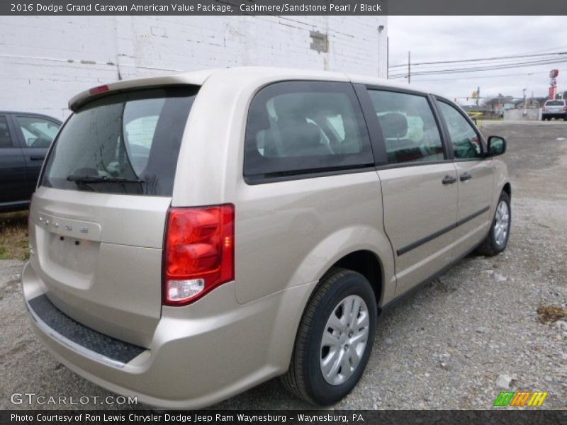 Cashmere/Sandstone Pearl / Black 2016 Dodge Grand Caravan American Value Package