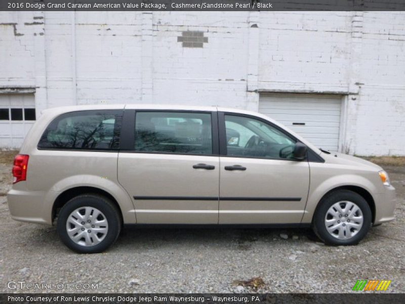 Cashmere/Sandstone Pearl / Black 2016 Dodge Grand Caravan American Value Package