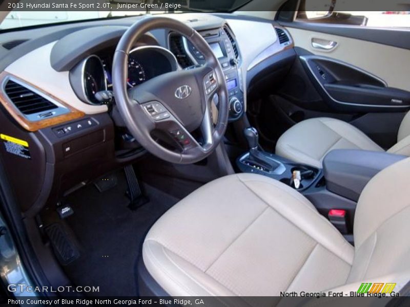 Juniper Green / Beige 2013 Hyundai Santa Fe Sport 2.0T