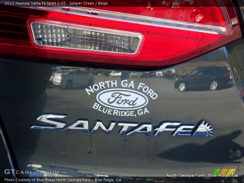Juniper Green / Beige 2013 Hyundai Santa Fe Sport 2.0T