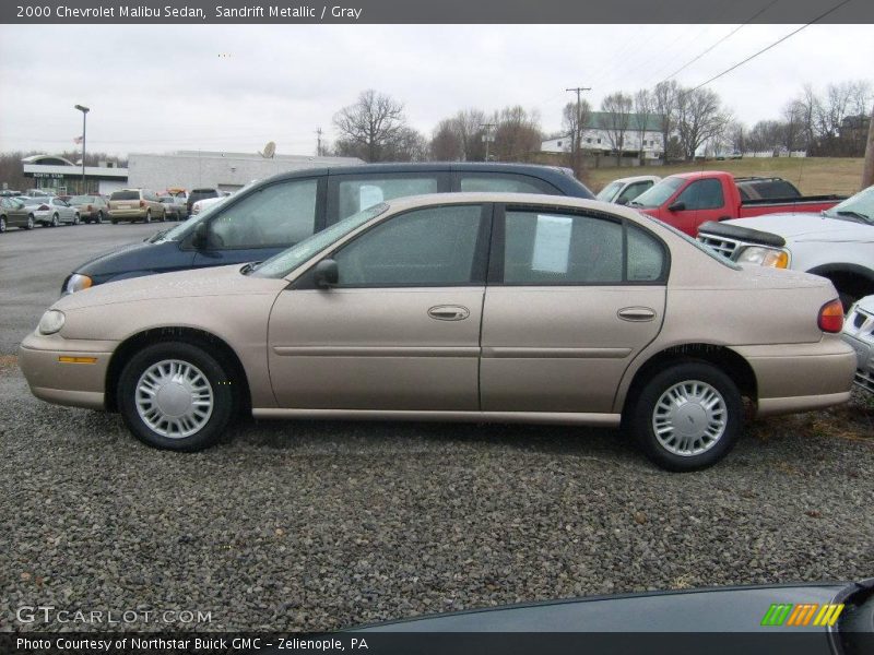 Sandrift Metallic / Gray 2000 Chevrolet Malibu Sedan