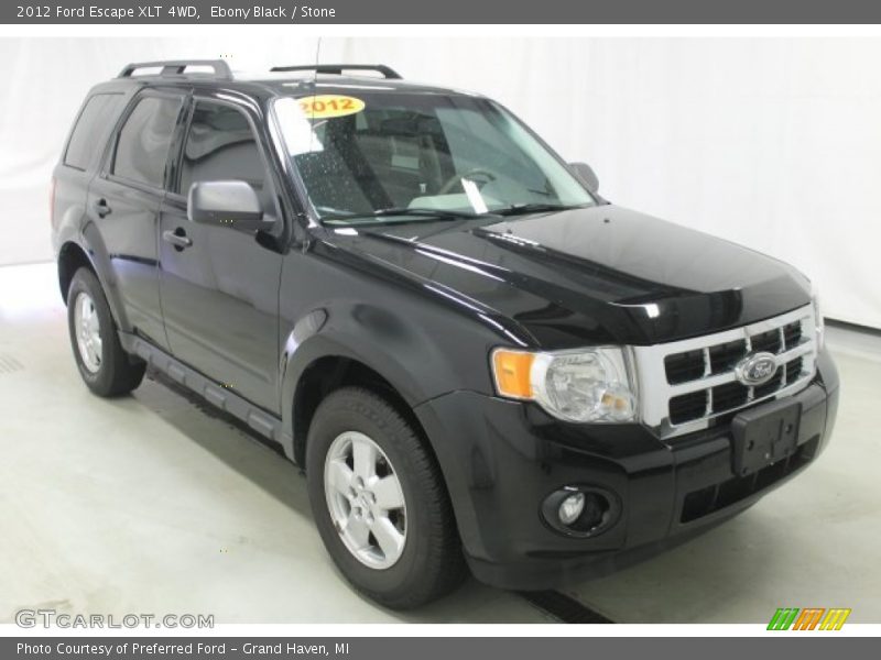 Ebony Black / Stone 2012 Ford Escape XLT 4WD