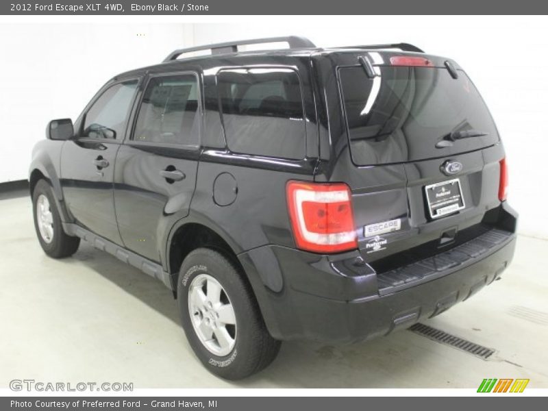 Ebony Black / Stone 2012 Ford Escape XLT 4WD