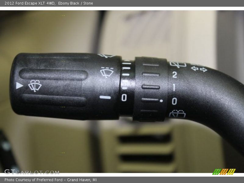 Ebony Black / Stone 2012 Ford Escape XLT 4WD