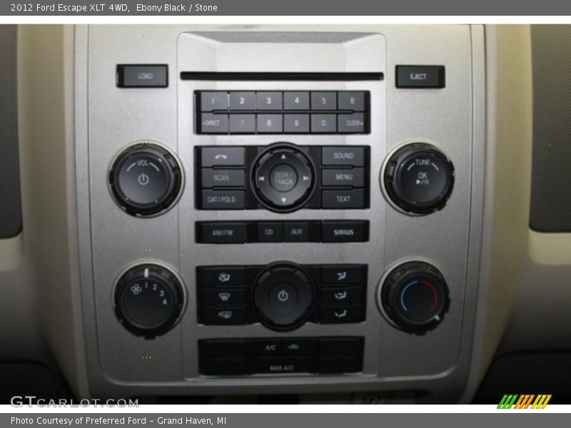 Ebony Black / Stone 2012 Ford Escape XLT 4WD