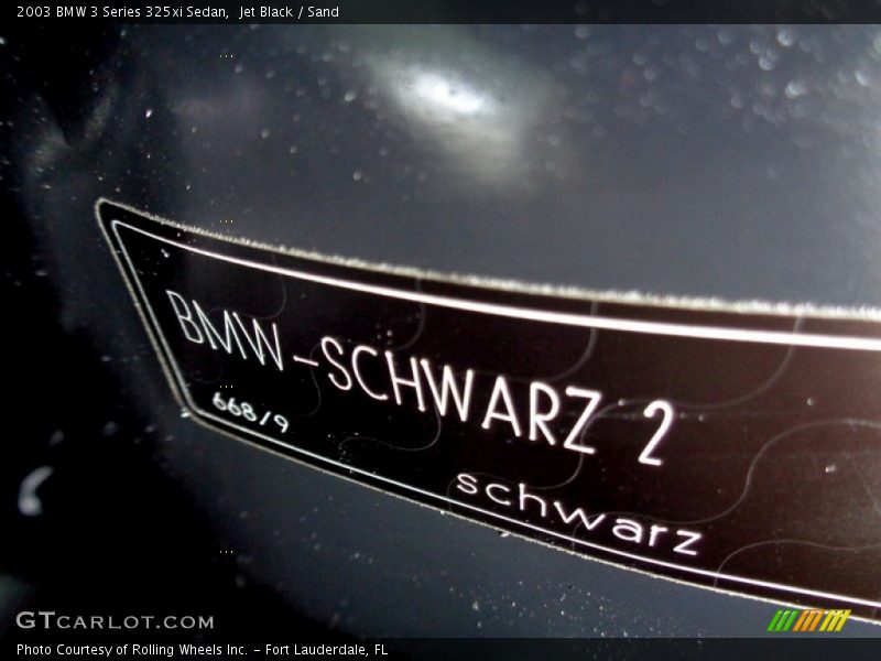 Jet Black / Sand 2003 BMW 3 Series 325xi Sedan