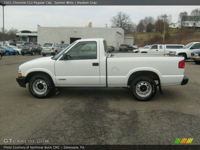 Summit White / Medium Gray 2001 Chevrolet S10 Regular Cab