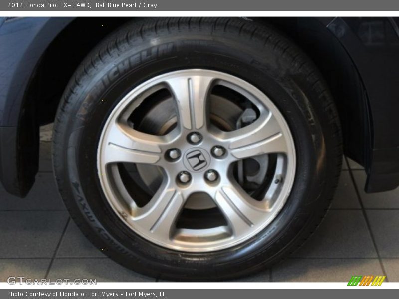 Bali Blue Pearl / Gray 2012 Honda Pilot EX-L 4WD
