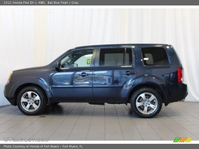 Bali Blue Pearl / Gray 2012 Honda Pilot EX-L 4WD