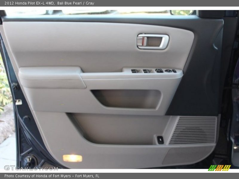 Bali Blue Pearl / Gray 2012 Honda Pilot EX-L 4WD