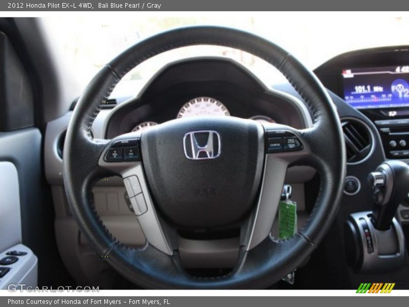 Bali Blue Pearl / Gray 2012 Honda Pilot EX-L 4WD