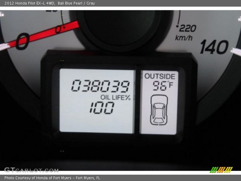 Bali Blue Pearl / Gray 2012 Honda Pilot EX-L 4WD