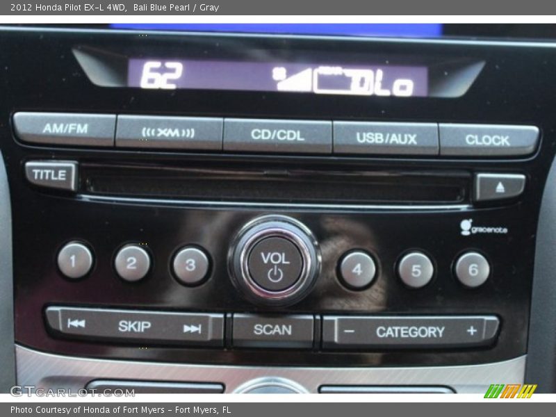 Bali Blue Pearl / Gray 2012 Honda Pilot EX-L 4WD