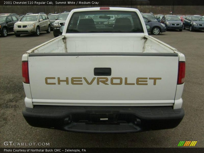 Summit White / Medium Gray 2001 Chevrolet S10 Regular Cab