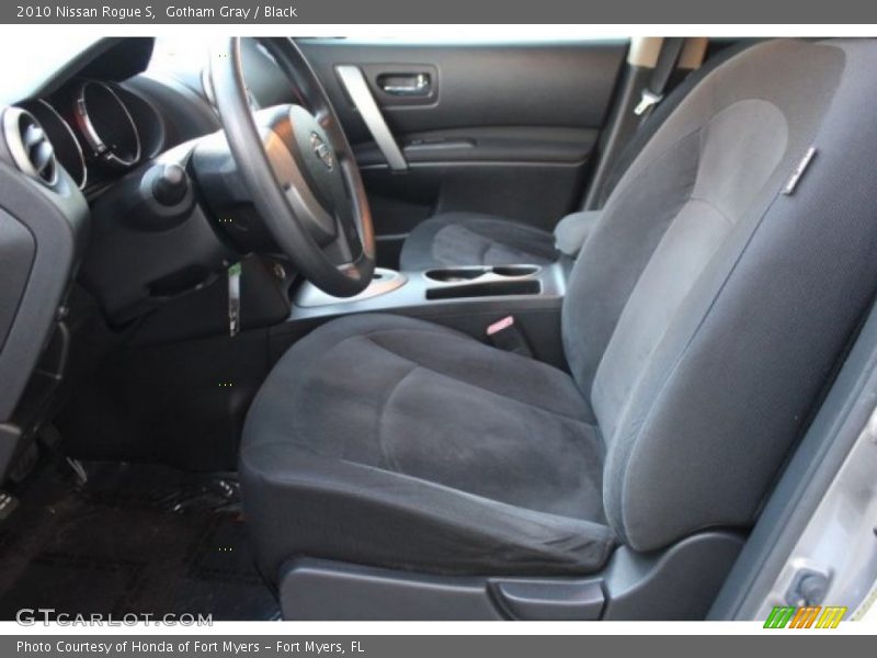 Gotham Gray / Black 2010 Nissan Rogue S