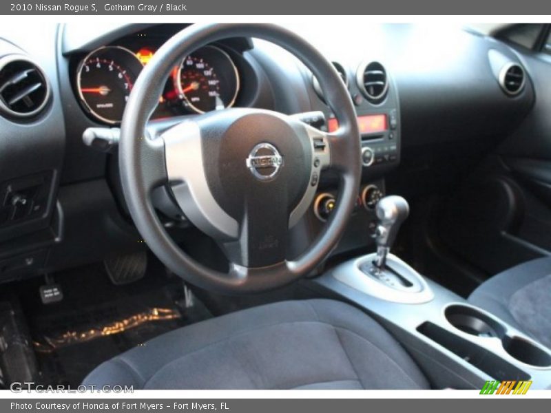 Gotham Gray / Black 2010 Nissan Rogue S