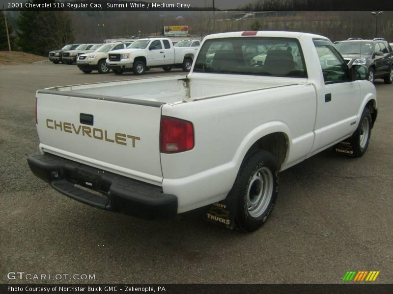 Summit White / Medium Gray 2001 Chevrolet S10 Regular Cab