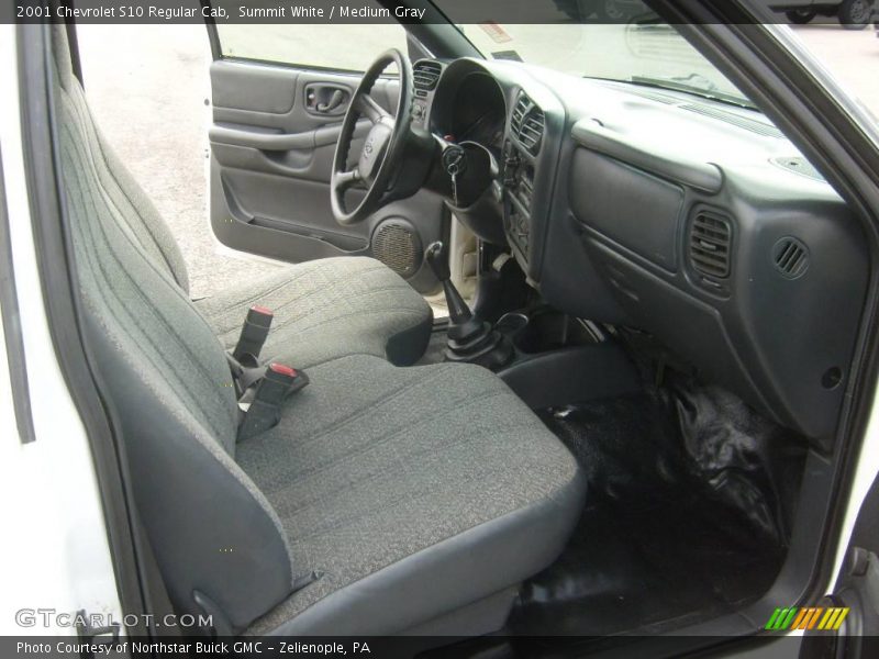 Summit White / Medium Gray 2001 Chevrolet S10 Regular Cab