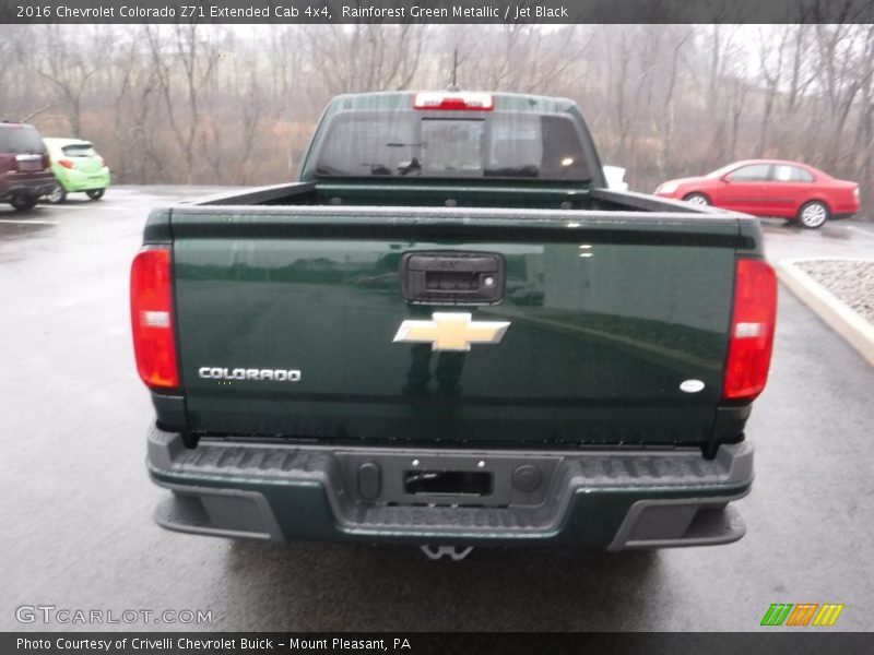 Rainforest Green Metallic / Jet Black 2016 Chevrolet Colorado Z71 Extended Cab 4x4