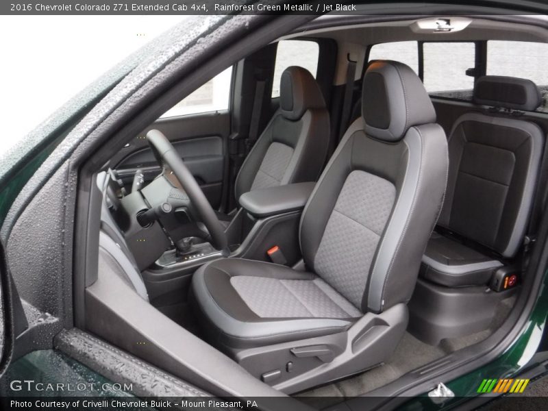 Rainforest Green Metallic / Jet Black 2016 Chevrolet Colorado Z71 Extended Cab 4x4
