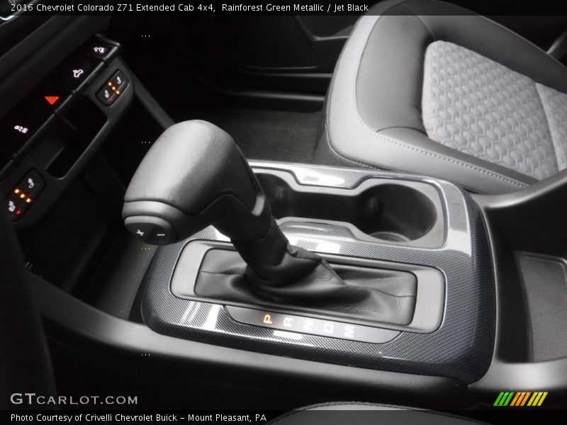 Rainforest Green Metallic / Jet Black 2016 Chevrolet Colorado Z71 Extended Cab 4x4