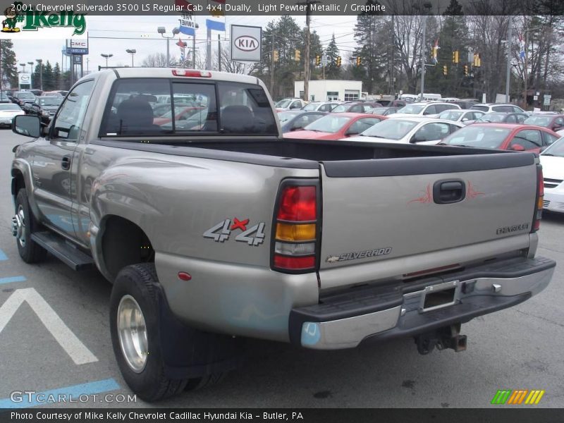 Light Pewter Metallic / Graphite 2001 Chevrolet Silverado 3500 LS Regular Cab 4x4 Dually