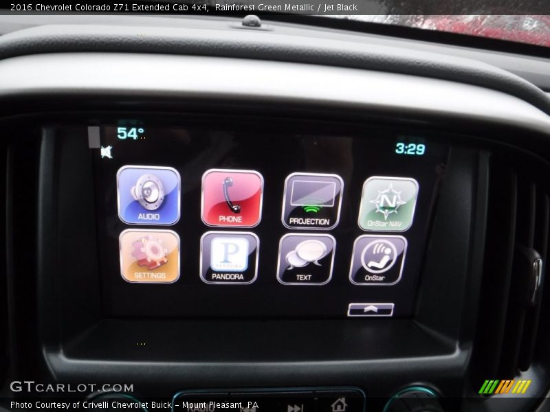 Rainforest Green Metallic / Jet Black 2016 Chevrolet Colorado Z71 Extended Cab 4x4