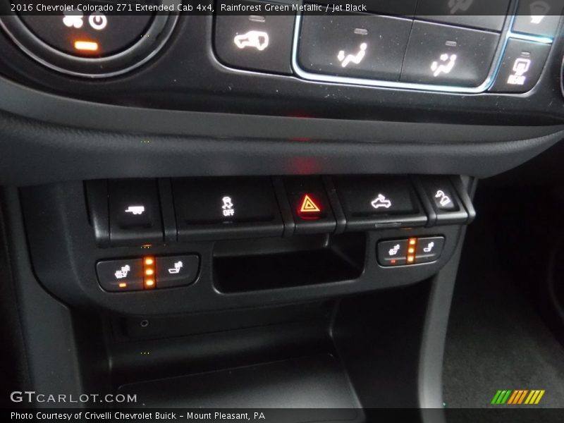 Rainforest Green Metallic / Jet Black 2016 Chevrolet Colorado Z71 Extended Cab 4x4