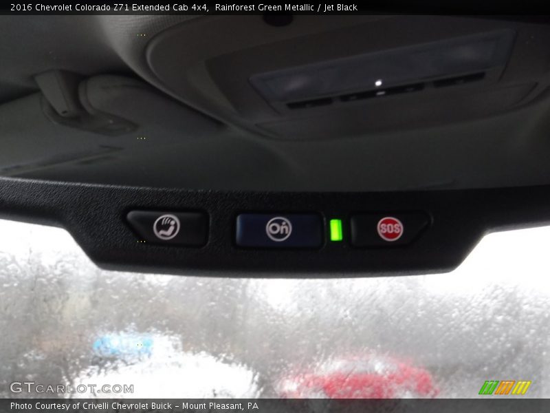 Rainforest Green Metallic / Jet Black 2016 Chevrolet Colorado Z71 Extended Cab 4x4