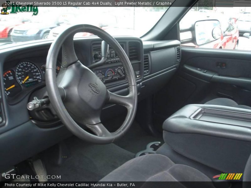 Light Pewter Metallic / Graphite 2001 Chevrolet Silverado 3500 LS Regular Cab 4x4 Dually
