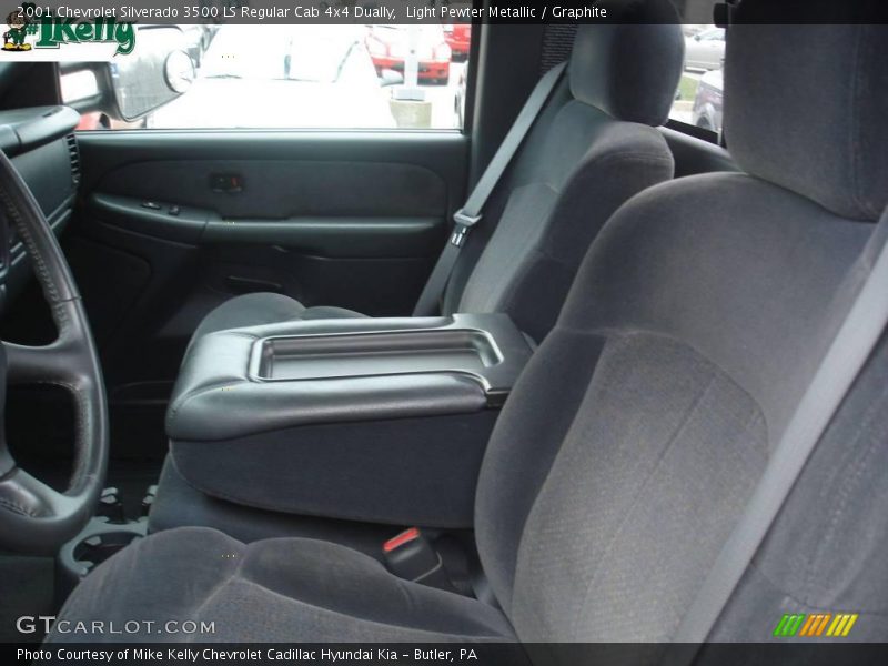 Light Pewter Metallic / Graphite 2001 Chevrolet Silverado 3500 LS Regular Cab 4x4 Dually