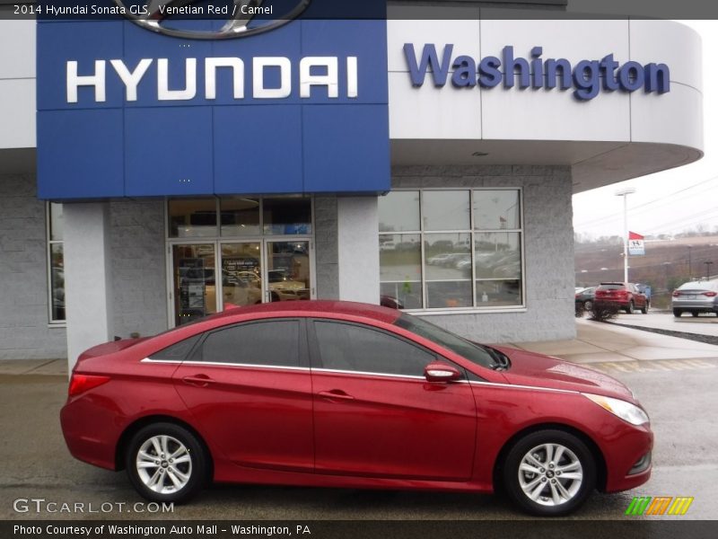 Venetian Red / Camel 2014 Hyundai Sonata GLS