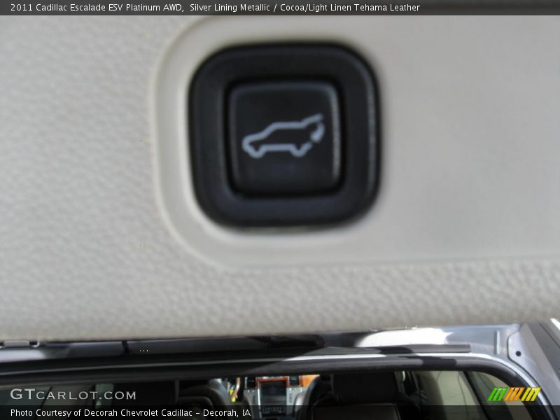 Silver Lining Metallic / Cocoa/Light Linen Tehama Leather 2011 Cadillac Escalade ESV Platinum AWD