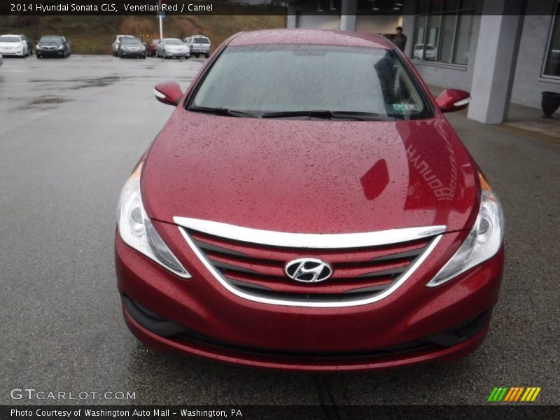 Venetian Red / Camel 2014 Hyundai Sonata GLS