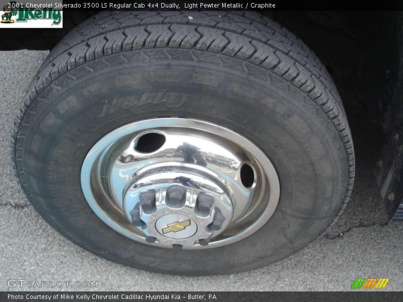 Light Pewter Metallic / Graphite 2001 Chevrolet Silverado 3500 LS Regular Cab 4x4 Dually