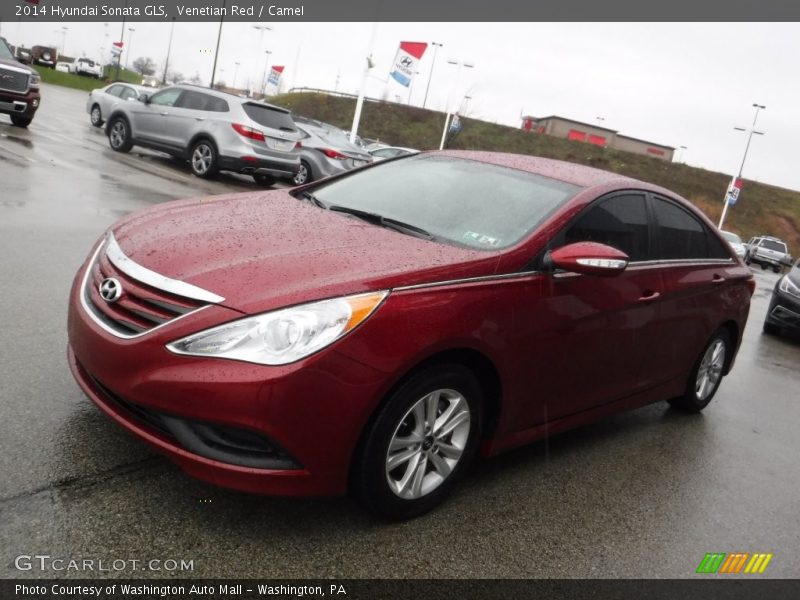 Venetian Red / Camel 2014 Hyundai Sonata GLS