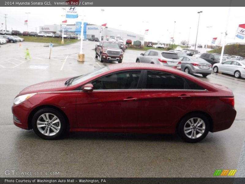 Venetian Red / Camel 2014 Hyundai Sonata GLS