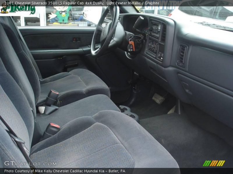Light Pewter Metallic / Graphite 2001 Chevrolet Silverado 3500 LS Regular Cab 4x4 Dually