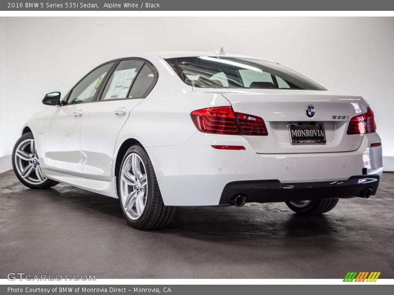 Alpine White / Black 2016 BMW 5 Series 535i Sedan
